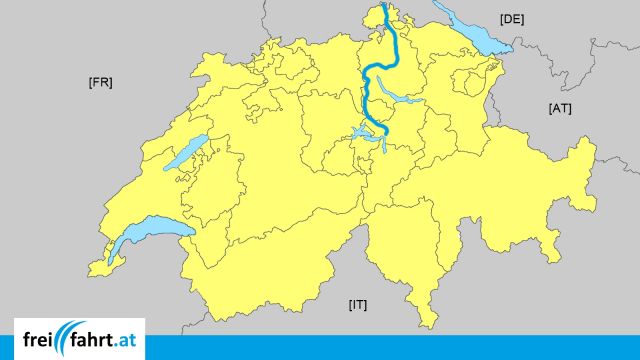 A4 Autobahn Schweiz: Streckenverlauf © echonet.at / rv